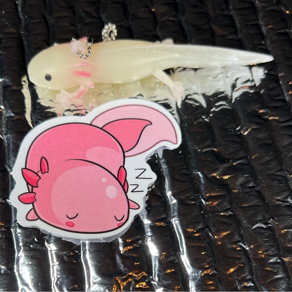 ZzzzzAlotl Axolotl Crazy Trending WaterProof Single Decor Accent Sticker - Picture 5 of 5